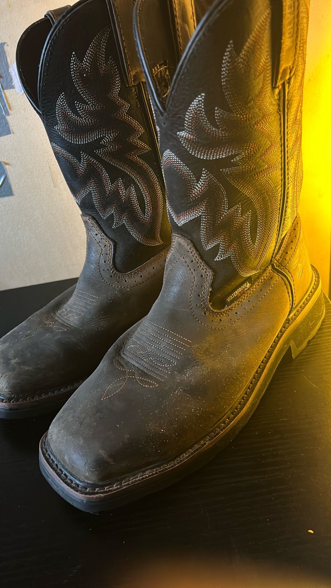 Wolverine Steel Toe Boots Waterproof. Size: USA: 9EW, UK: 8, EUR: 42