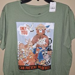 Smokey The Bear Shirt Size XXL