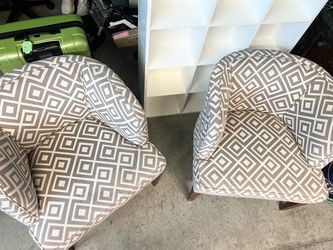 Pair of Upholstered Accent Chairs