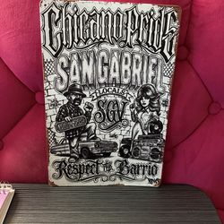 San Gabriel Metal Sign