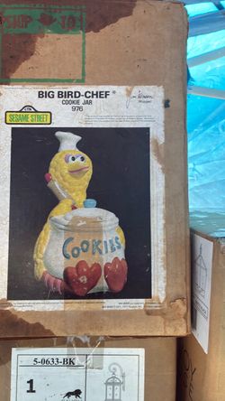 Big bird chef cookie jar