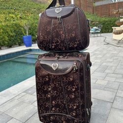 Suitcase With Matching Bag