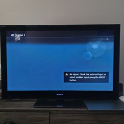 Sony 50" Bravia TV w/ Remote (Not A Smart TV)