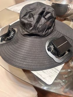 Sombrero con ventilador solar,  USB recargable
