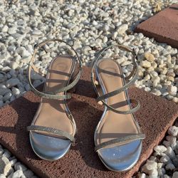 Silver Prom High Heels