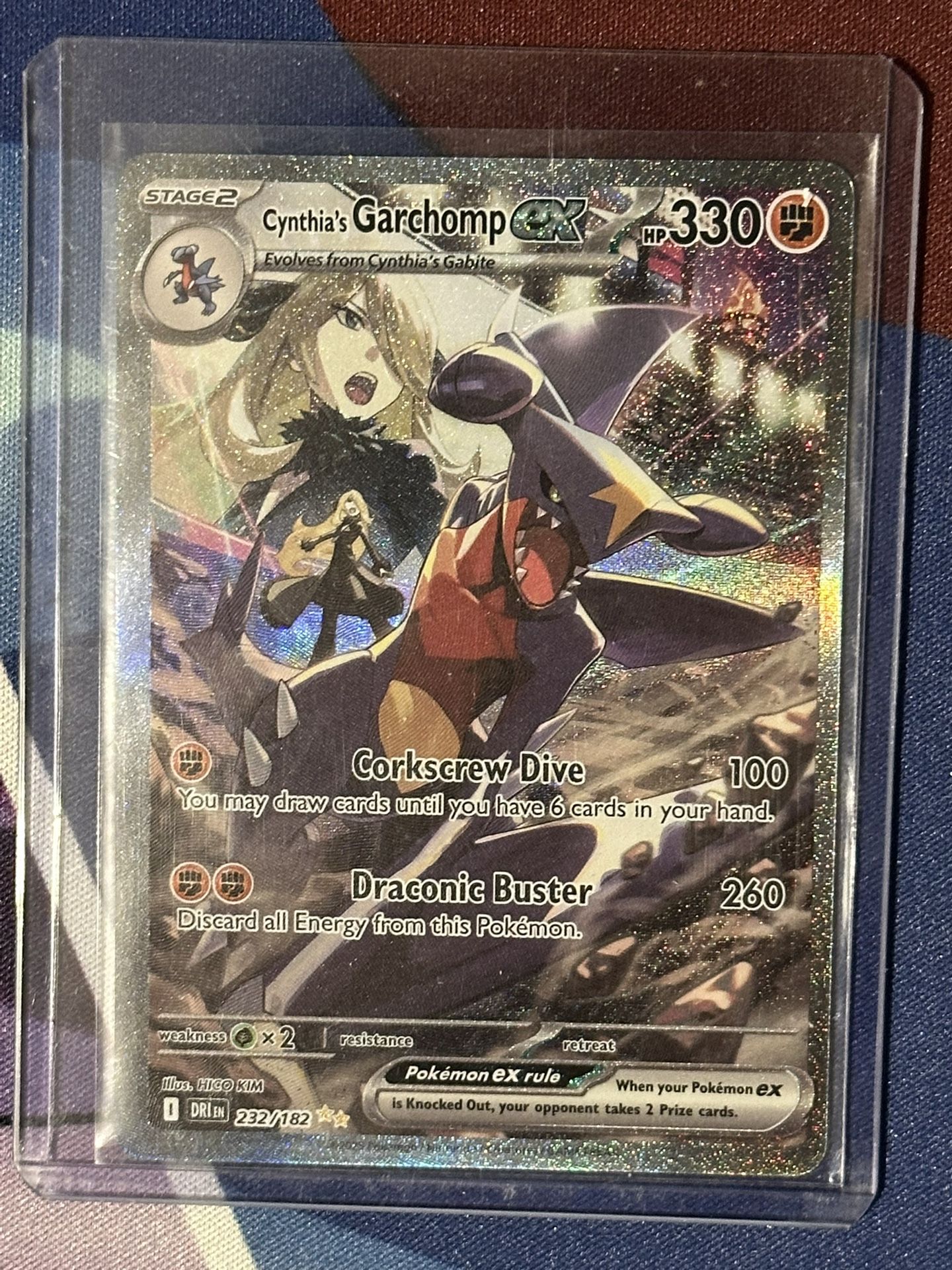 Pokemon Destined Rivals CYNTHIA'S ROSERADE Illustration RARE Gem Mint Pristine