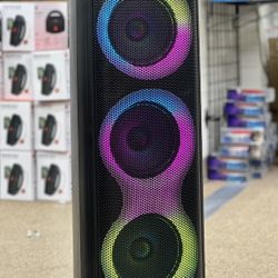 Rechargeable Karaoke Speaker w/ 3x8” Woofers