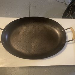 Large Black Metal Tray