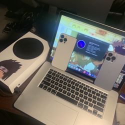 Xbox 1 S , MacBook , 2 iPhone 12 , Monitor Bundle