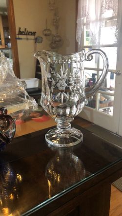 Beautiful Cut Glass Pitcher
