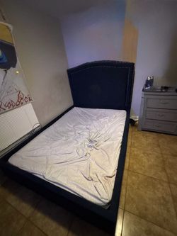Queen Bed Frame/Back Board