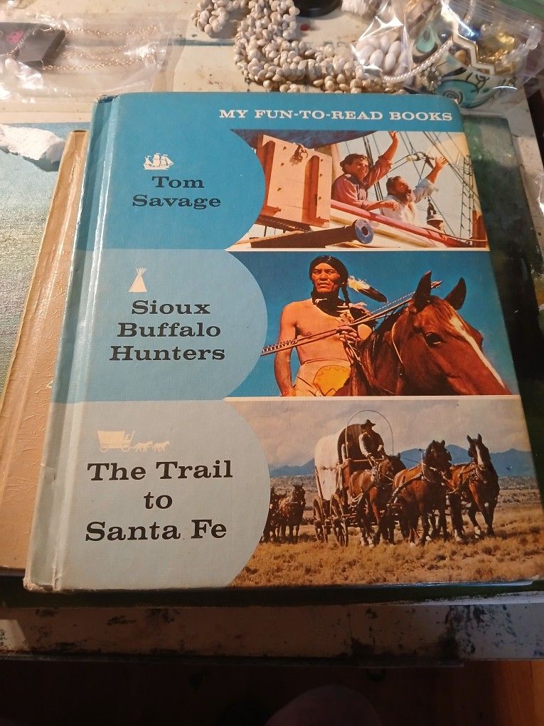 vintage hardcover My Fun-To-Read Books. Tom Savage, Sioux Buffalo Huntets TtSF