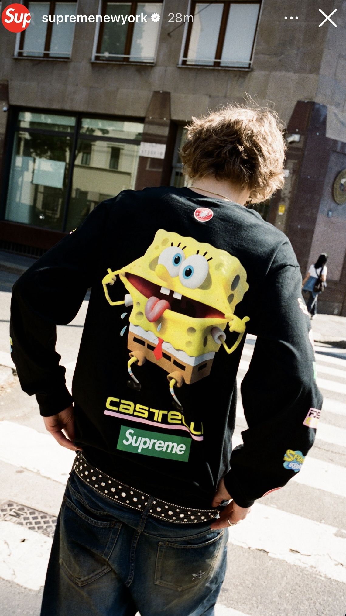 バイクウェア・装備 Supreme x SpongeBob Castelli Racing Tee バイク