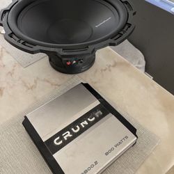 Punch 15 Inch Sub With Amplifier Rockford Fosgate 