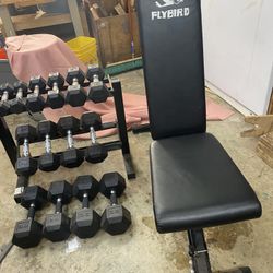 Dumbell  And Bench 