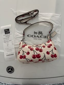 Coach New York Cherry Print Shoulder Bag