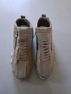 Dark Gray High-Top Sneaker Boots