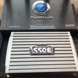 2 Car Amplifier 1500 An 2500 An A Chuchero An A Speaker Box 