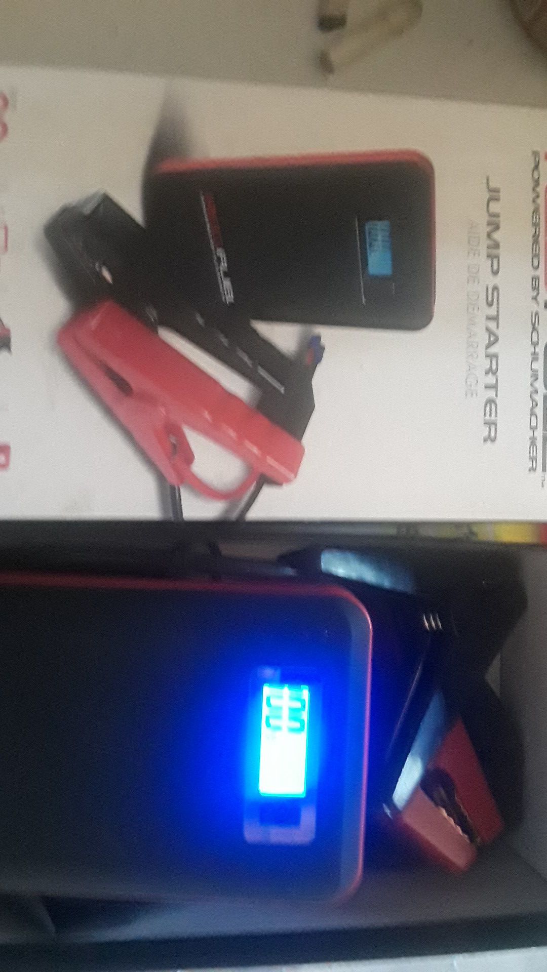 Red fuel jump starter brand new never used