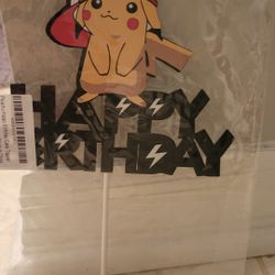 Pikachu Cake Topper