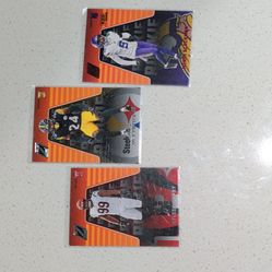 NFL Rookie Football Trading Cards Lot of 3