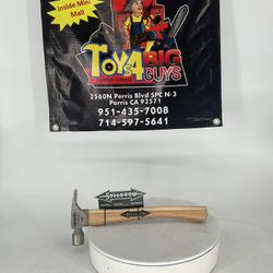 Stiletto 10 oz. Titanium Smooth Face Hammer with 14 1/2 in. Curved Hickory Handle