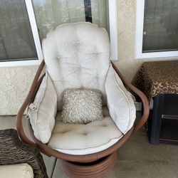 Two Outdoor Rocking Chairs