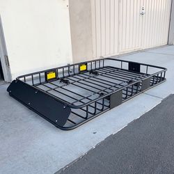 (Brand New) $145 Universal Roof Rack 64x39 Inch Car Top Cargo Basket Carrier Extension Luggage Holder 150lbs Max