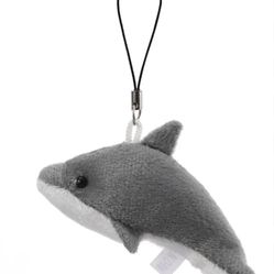 4 pieces small dolphin stuffed keychain plush pendant toy