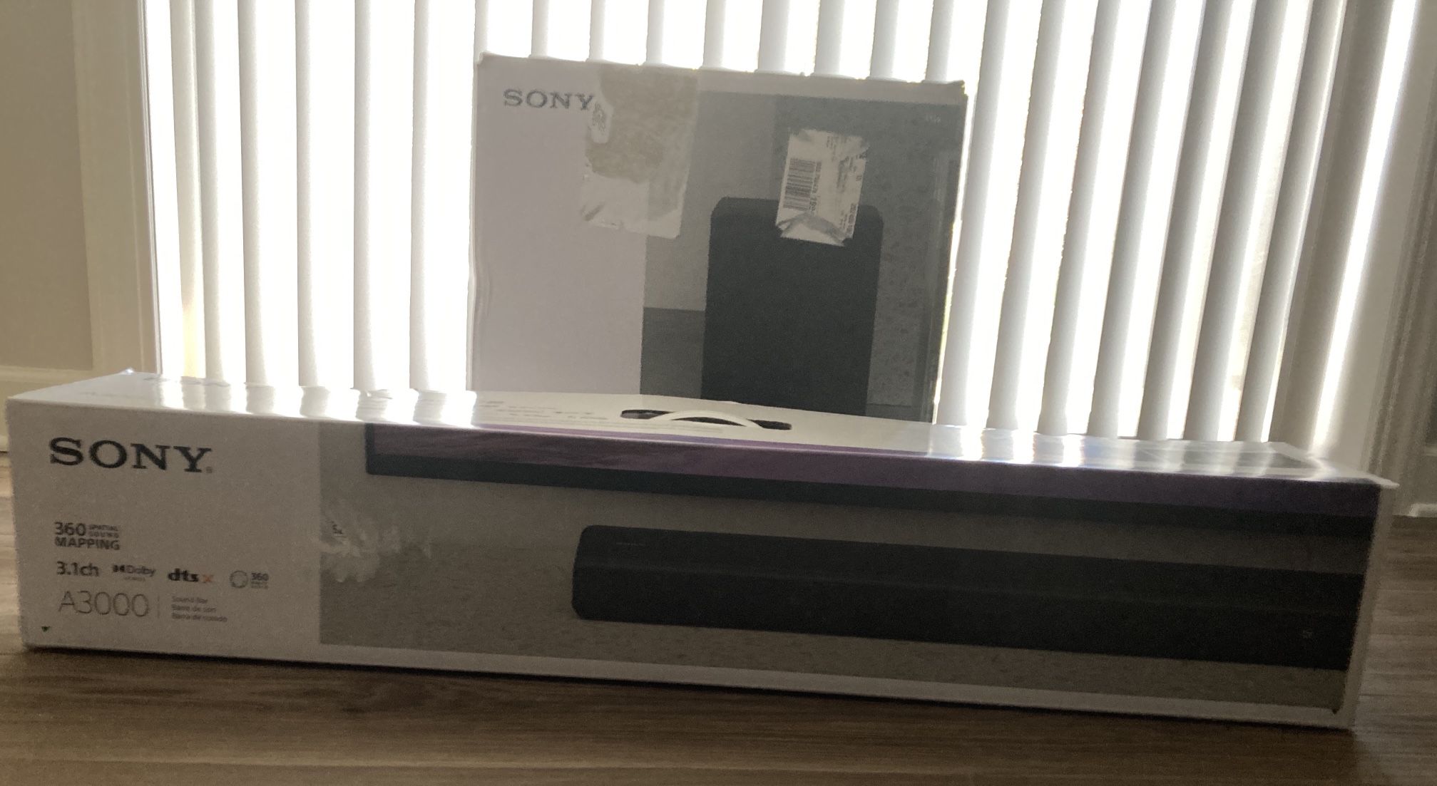 Sony Ht-A3000 Soundbar + SW3 Wireless Subwoofer- Like New