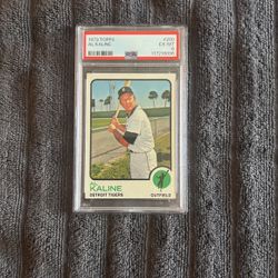 Vintage Baseball Card - 1973 Topps Al Kaline PSA 6 ( Excellent/ Mint )