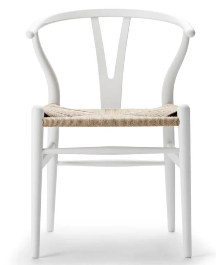 Mid Century White Desk Chair
