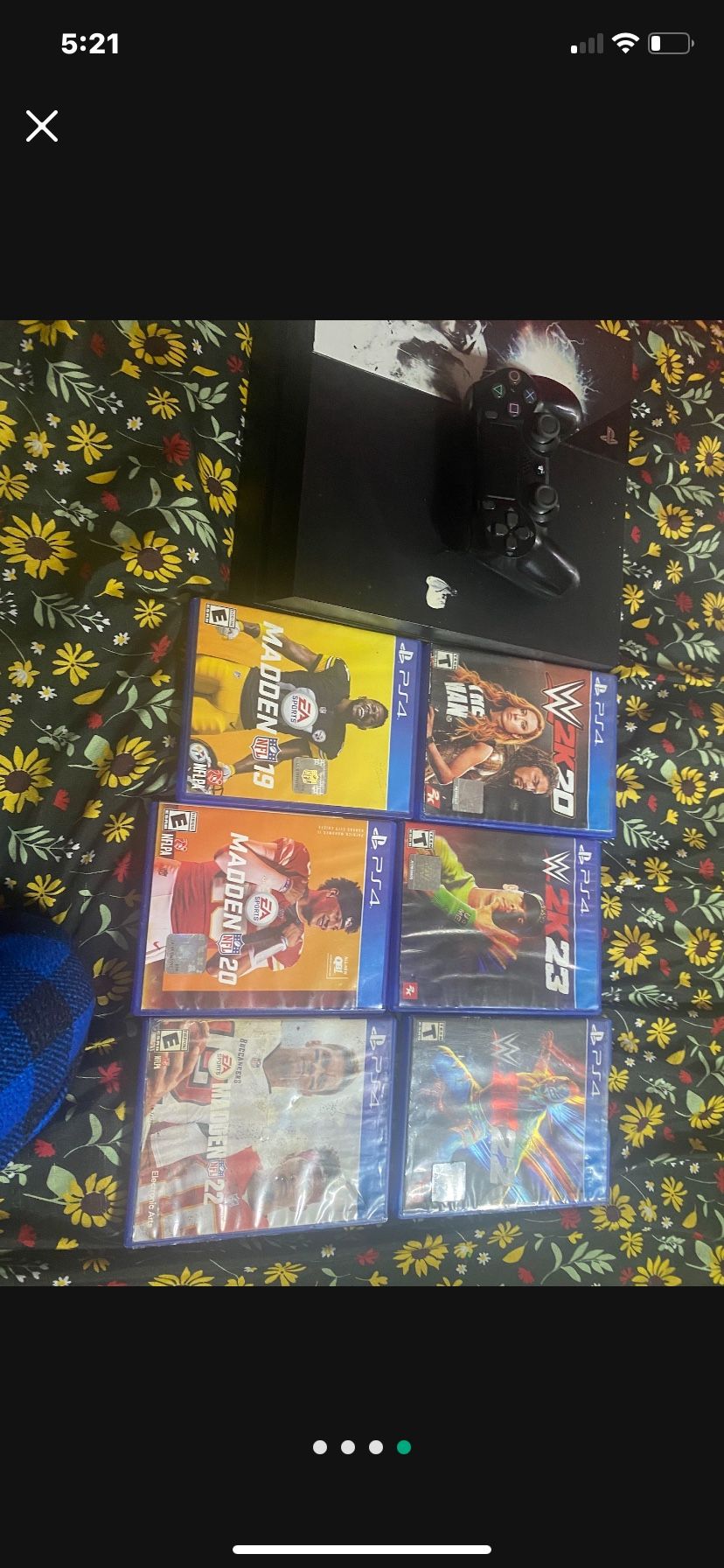 play station 4 with game