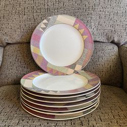Set of 8 Palm Desert by Studio Nova 11” Dinner Plate - Y2216 Large Plates