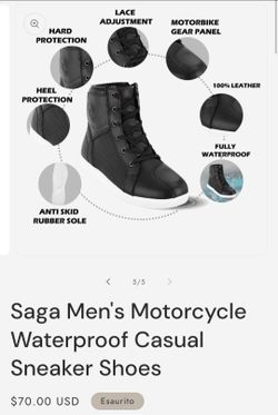 Saga motorcycle sneakers