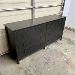 Ikea Black Dresser With 6 Drawer Large Tv Stand Organizer