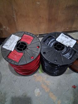 #10 Stranded Wire Black and red  $110 each