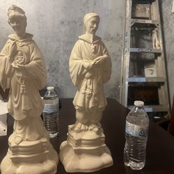Asian Figure Couple Statues
