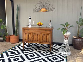 Beautiful Mid Century Rolling Bar Cart By Drexel .