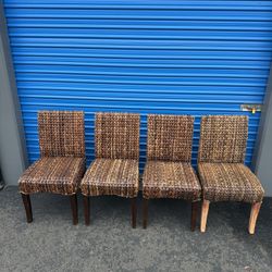 4 Pottery Barn Seagrass Dining Chair