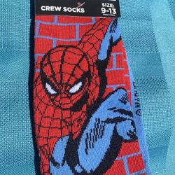 Marvel Superhero Crazy Novelty Crew Socks Men 9-13.