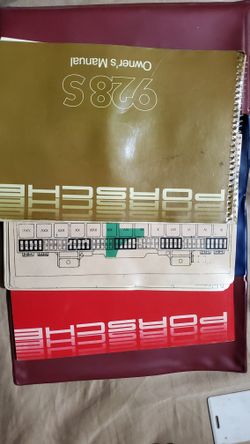 PORSCHE 928 S owners Manual  And Maintenance