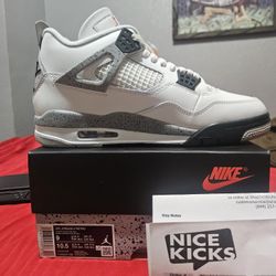 Air Jordan 4 Retro White Cement 