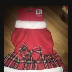 Cute Miss Santa Clause Doggy Dress XS