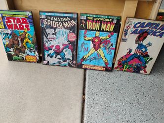 Marvel & Star Wars Comic Cover Wall Art Set of 4