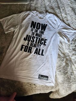 Nike NBA Authentics MLK Day Warmup Shirt - "Honor King" (Size Large)