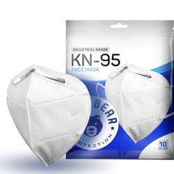 KN95 Face Masks, White (Pack of 10) 