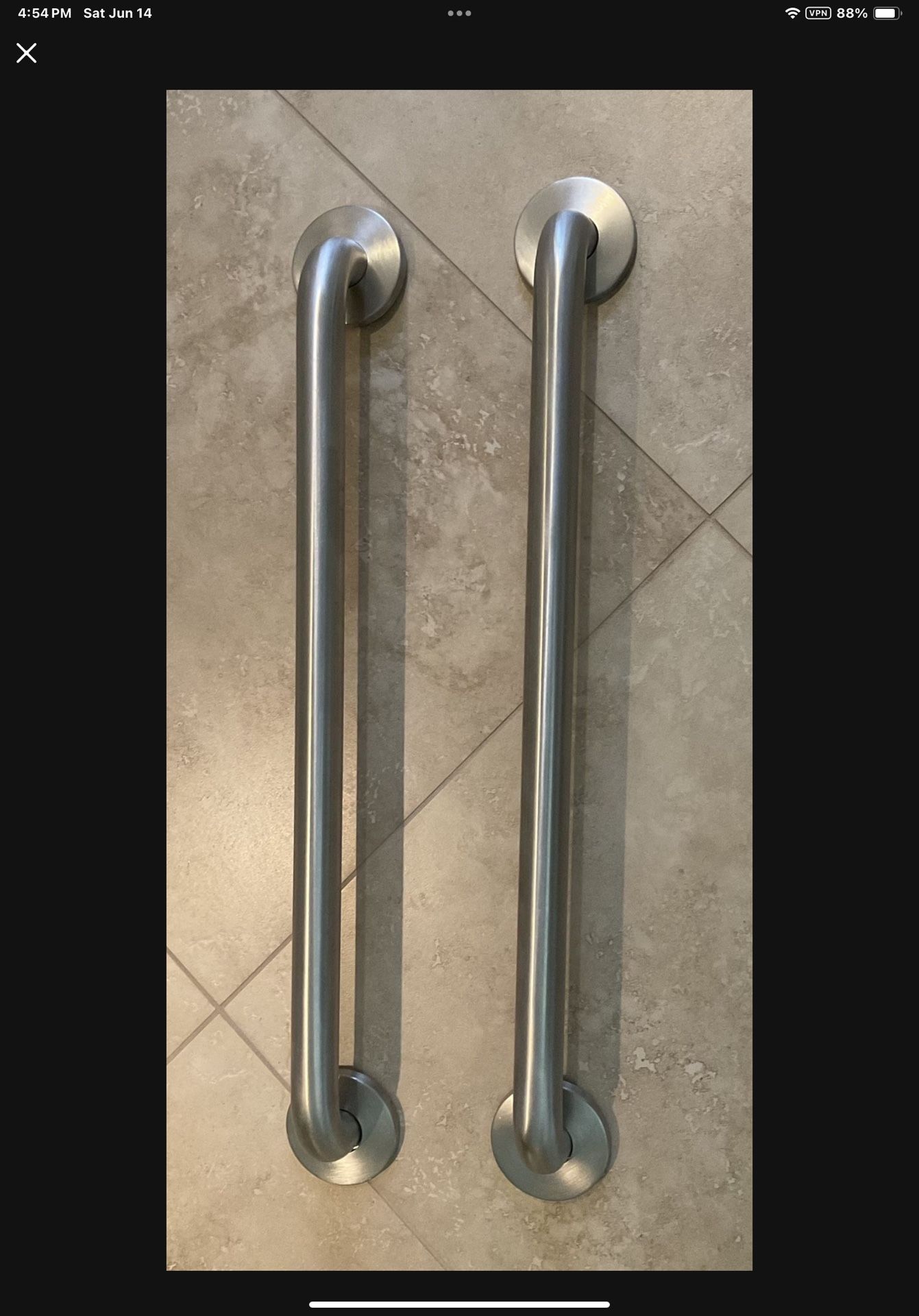 2 - 24” Grab Bars
