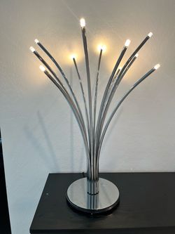 Ikea Chrome Multi-Arm Starburst Table Lamp
