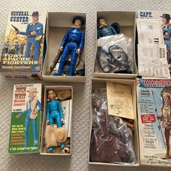 Vintage Johnny West Cowboy action figures dolls 1960s GI Joe scale 12 in g.i. Joes toys 